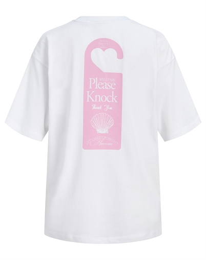 JJXX - JXMillow Loose T-shirt - Bright White/Please Knock